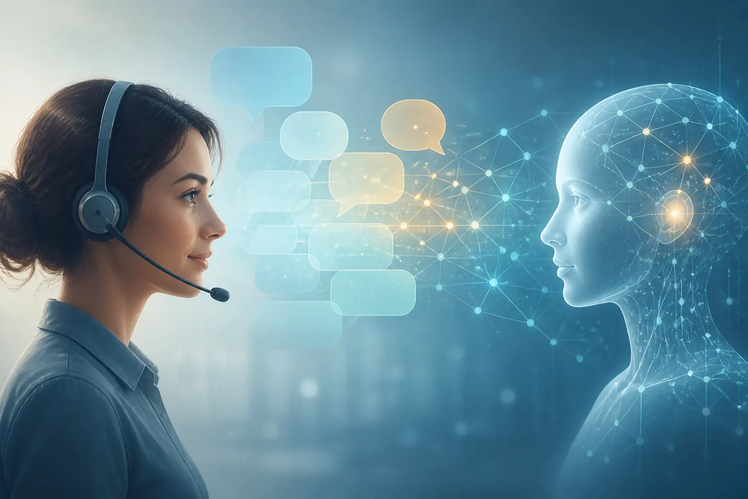 AI 智能客服示意